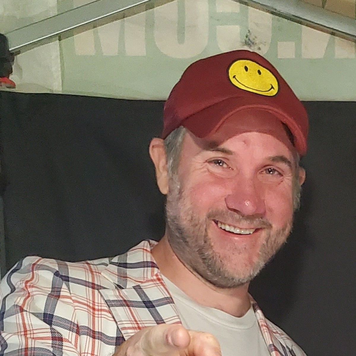 David McDonald in his signature hat